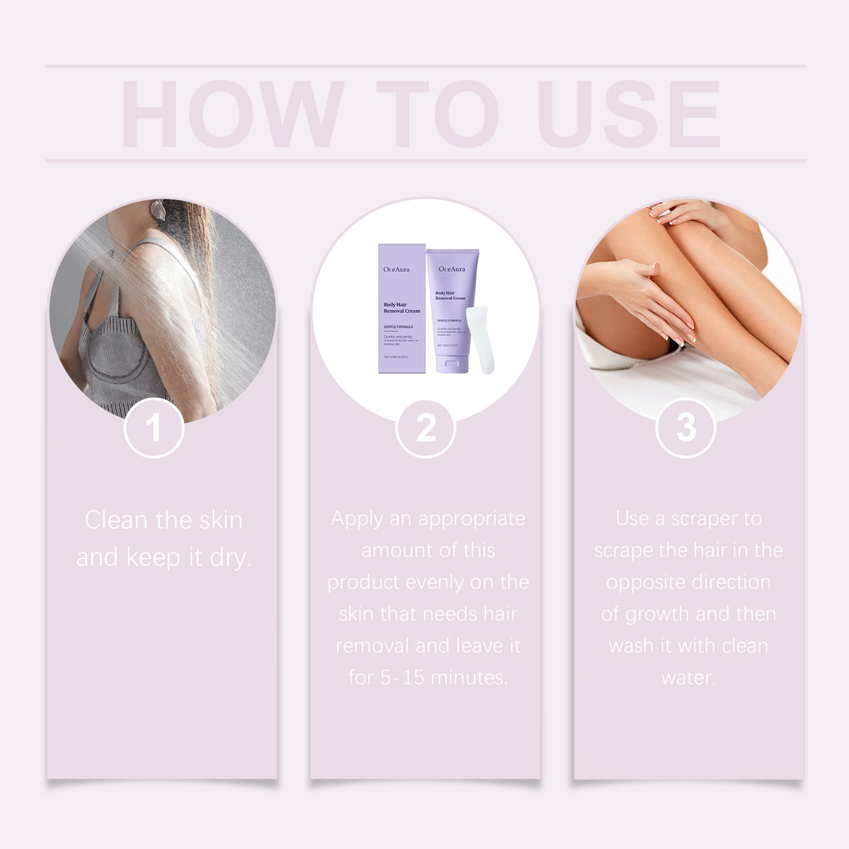 OceAura Smooth N Silky Body Hair Removal Cream